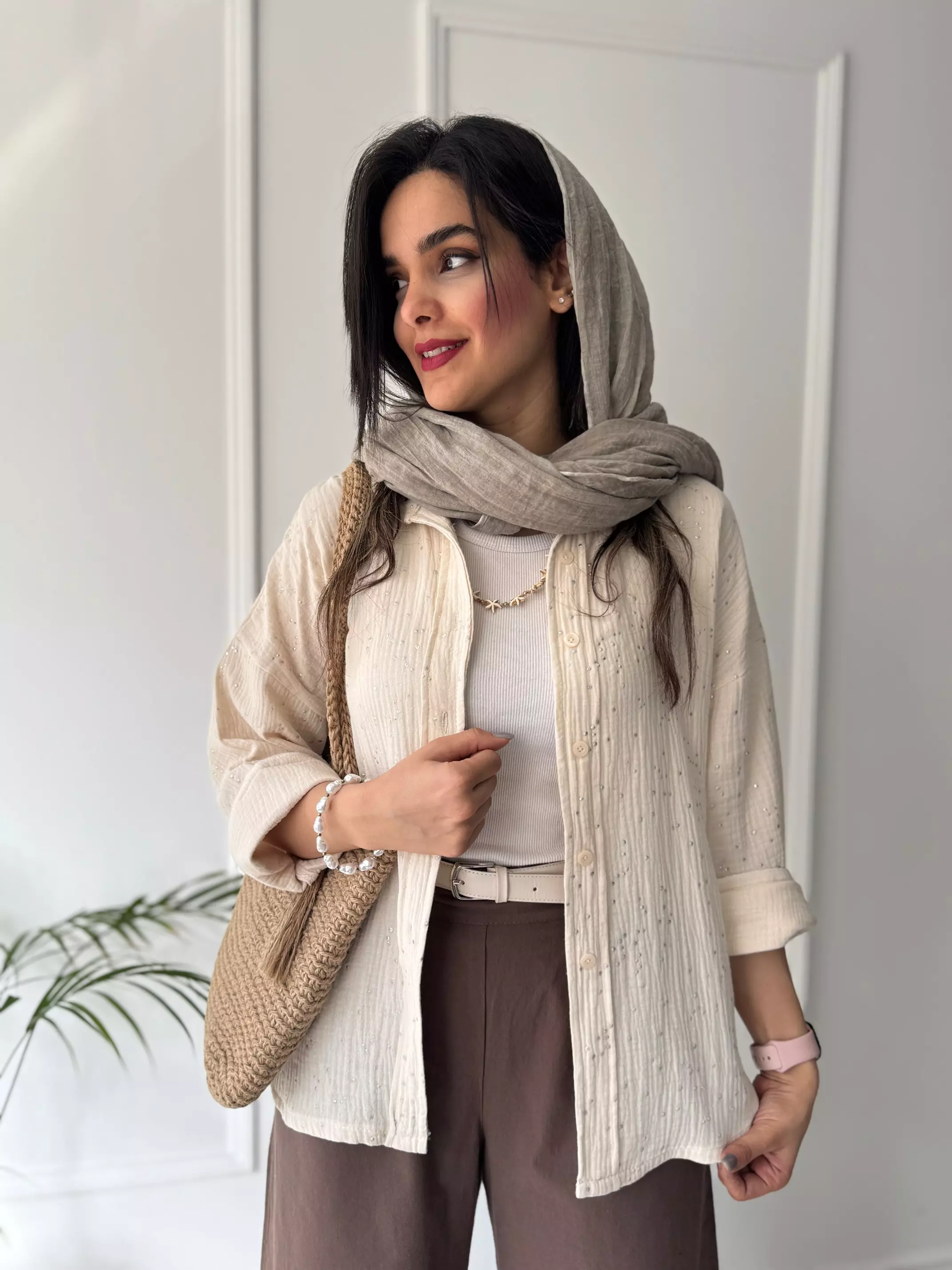 مانتو شومیزی پاستیلی میلانی